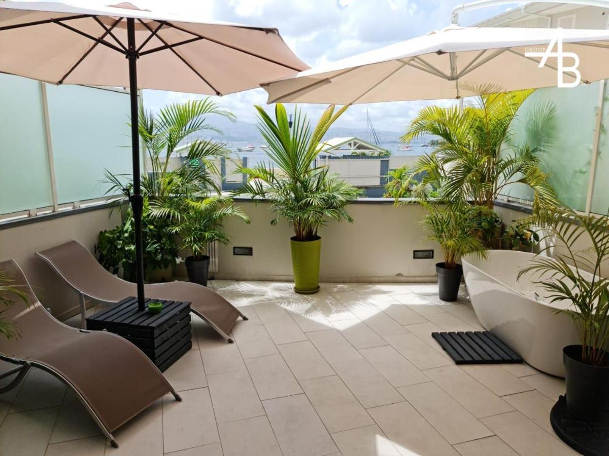 Ferienwohnung Les Terrasses De La Plage Ab2 Pour Les Couples Les Trois-Ilets Exterior foto